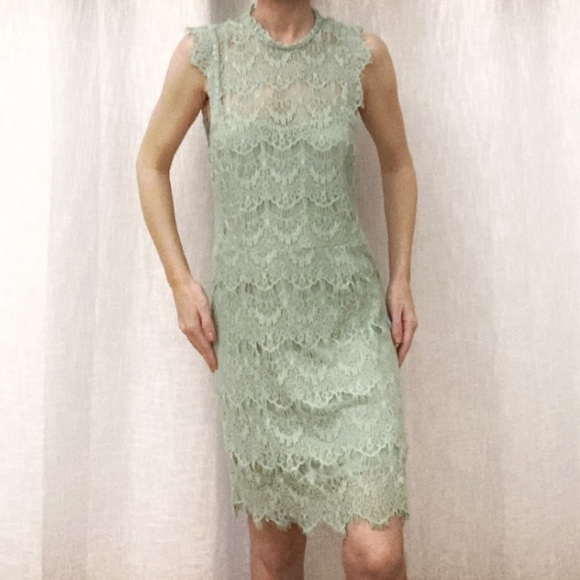 Free People Sea Foam Green Crochet Dress - Picture 6 of 7